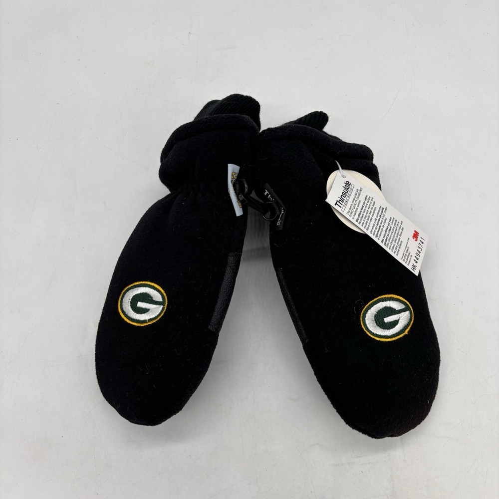 Green Bay Packers Toddler Mittens '47 Thinsulate Slip On Kids Winter Child's 4-7